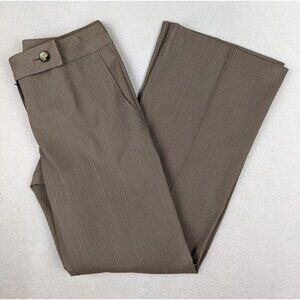 BYLINE BYER CALIFORNIA - WOMEN'S BEIGE PINSTRIPE TROUSER DRESS PANTS - SIZE 9